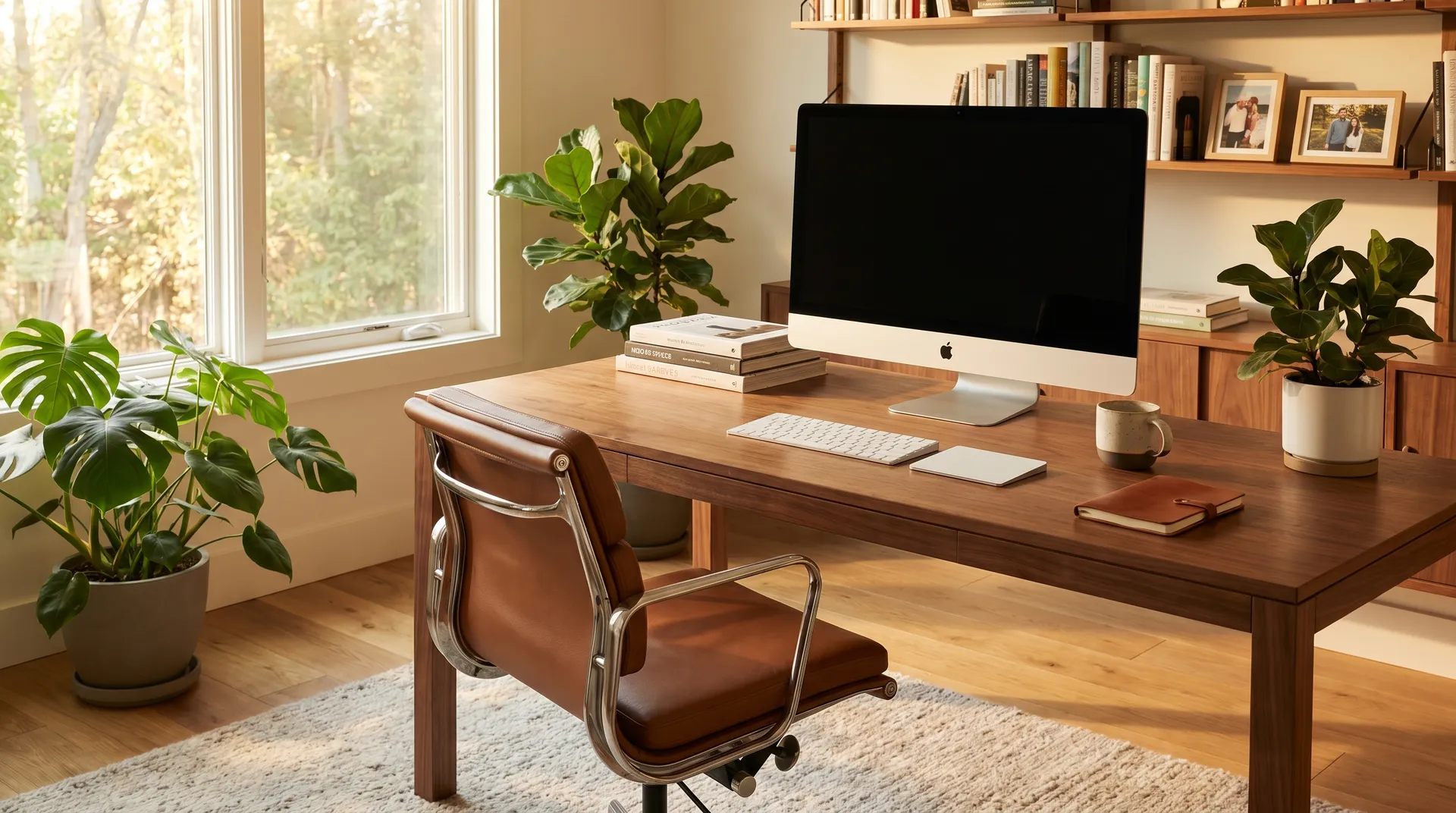 Philipps Arbeitsplatz — Home Office mit iMac