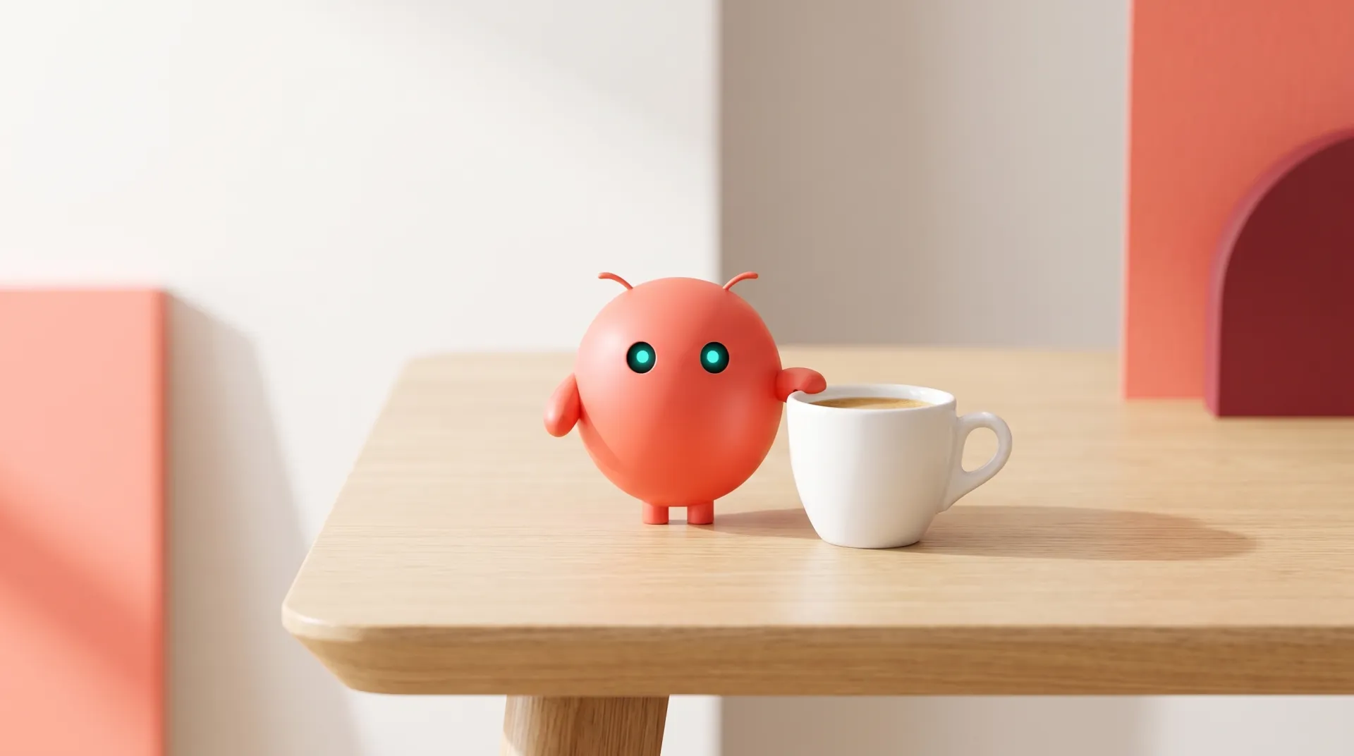 Das OpenClaw-Maskottchen neben einer Espressotasse – der Bot kostet weniger als ein Kaffee im Monat